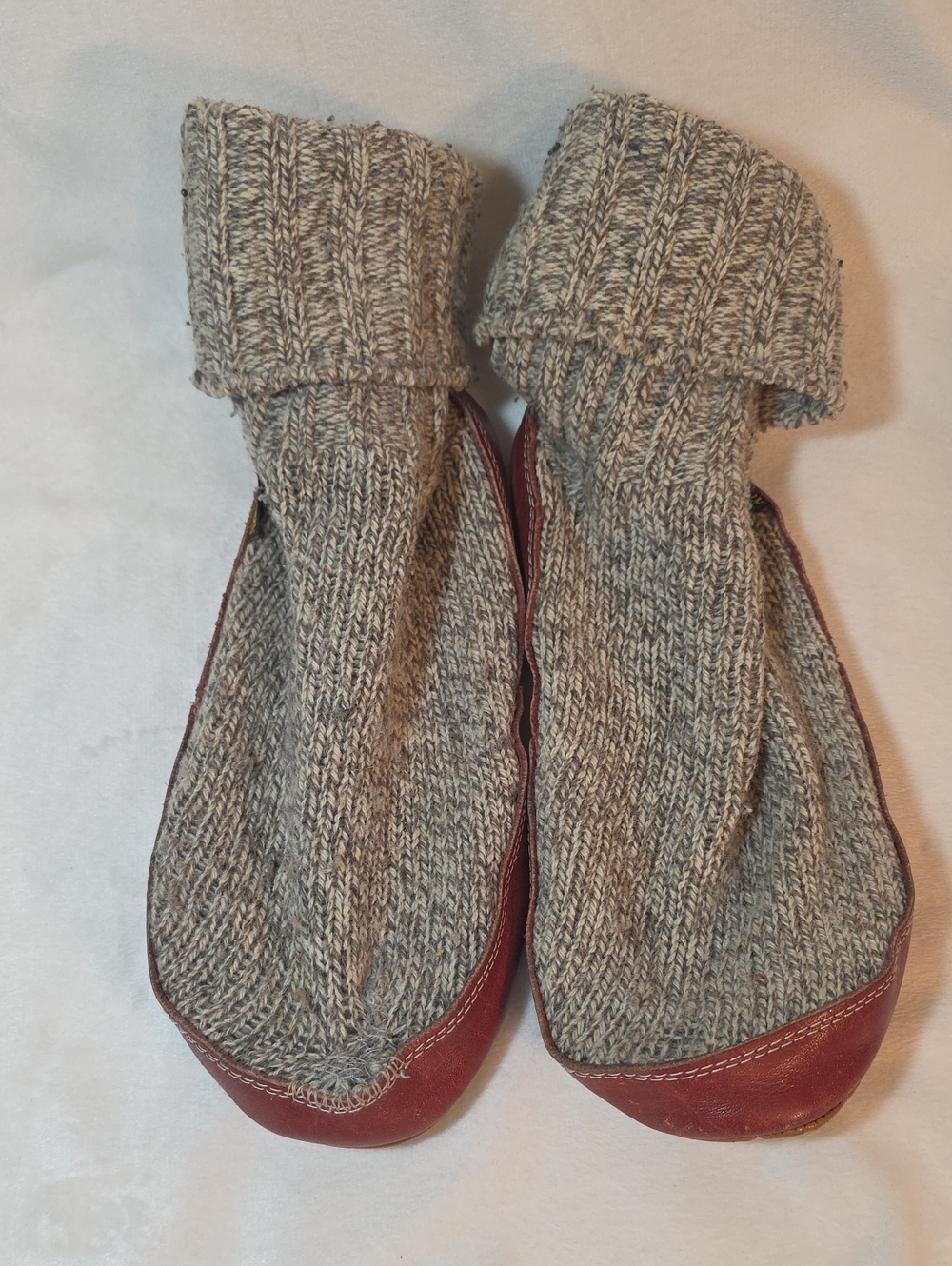 Vintage Acorn Ragg Wool Slipper Socks